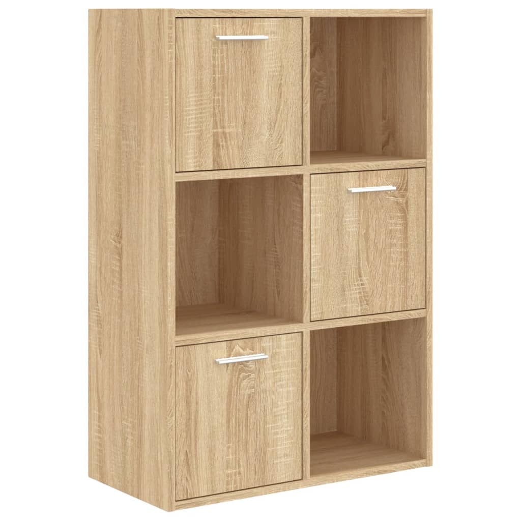 kontorreol 60x29,5x90 cm konstrueret træ sonoma-eg