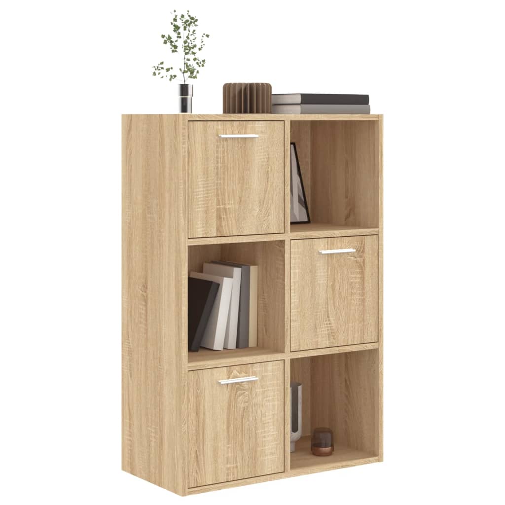 kontorreol 60x29,5x90 cm konstrueret træ sonoma-eg