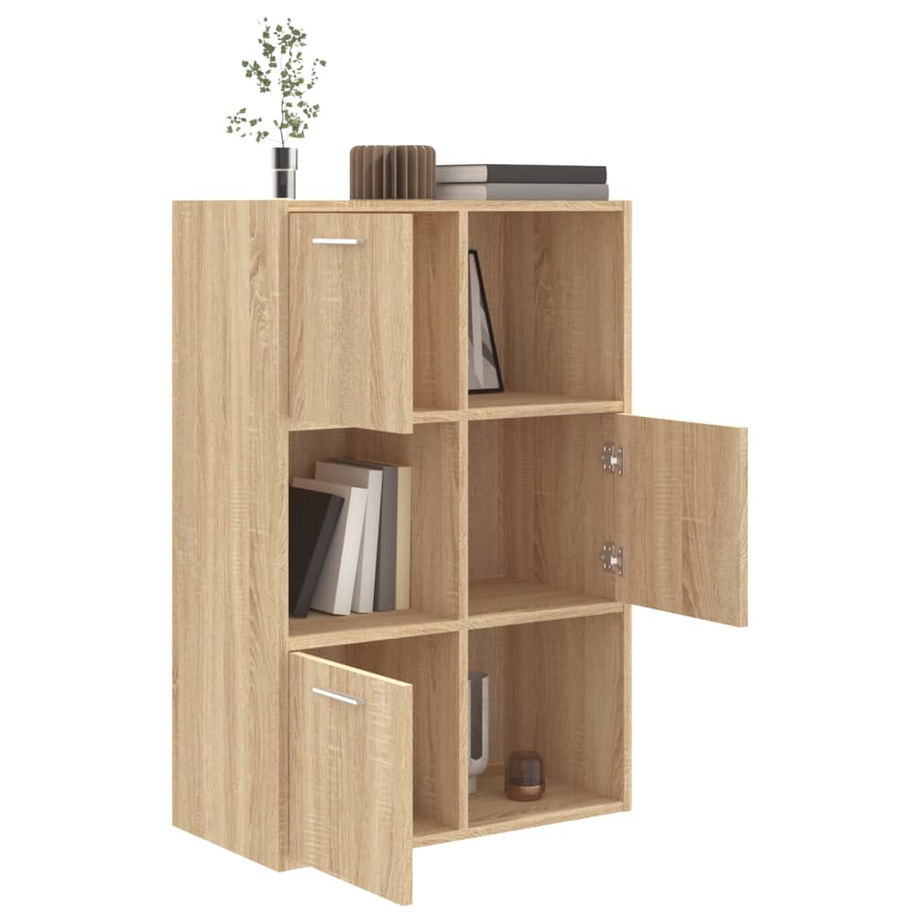 kontorreol 60x29,5x90 cm konstrueret træ sonoma-eg