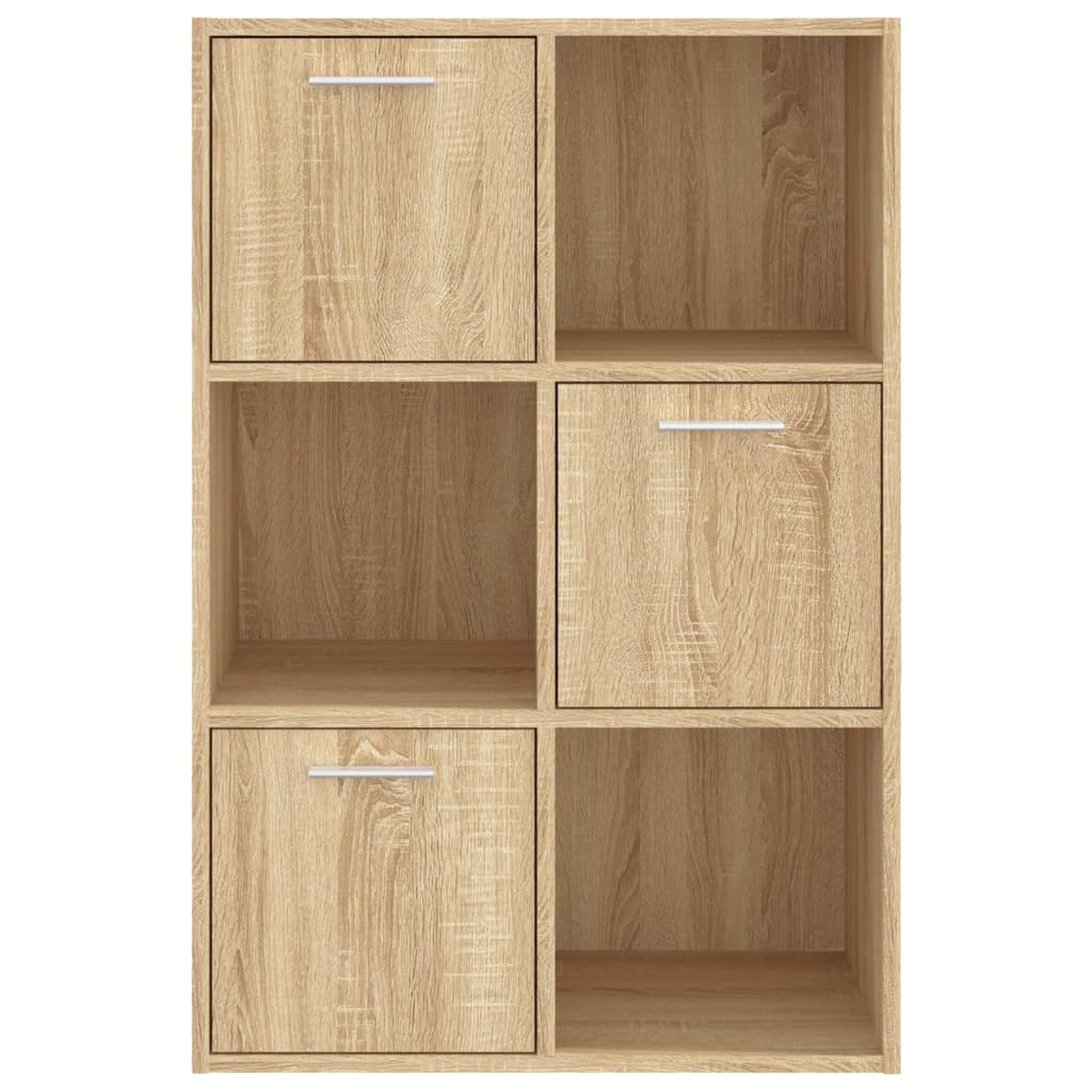 kontorreol 60x29,5x90 cm konstrueret træ sonoma-eg