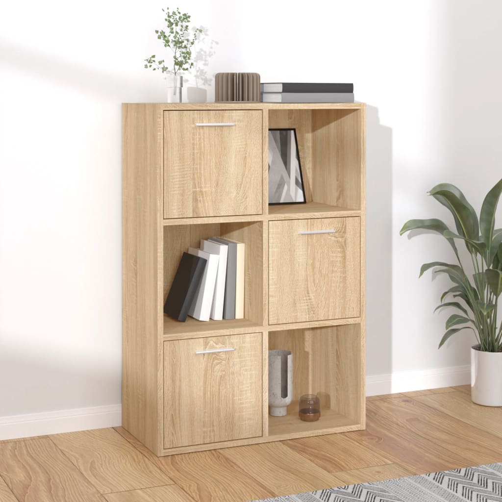 kontorreol 60x29,5x90 cm konstrueret træ sonoma-eg