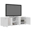 tv-bord 120x34x37 cm konstrueret træ hvid