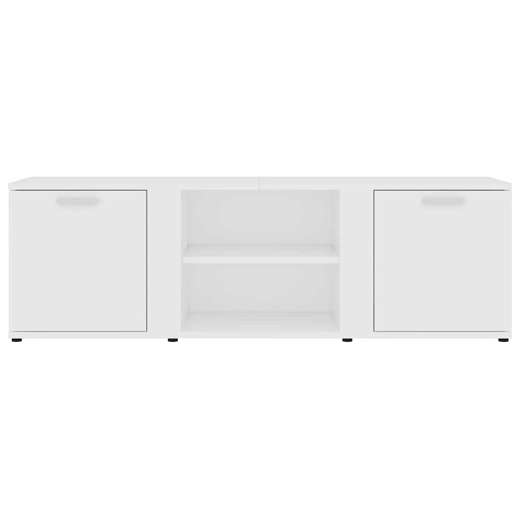 tv-bord 120x34x37 cm konstrueret træ hvid
