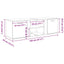 tv-bord 120x34x37 cm konstrueret træ sonoma-eg