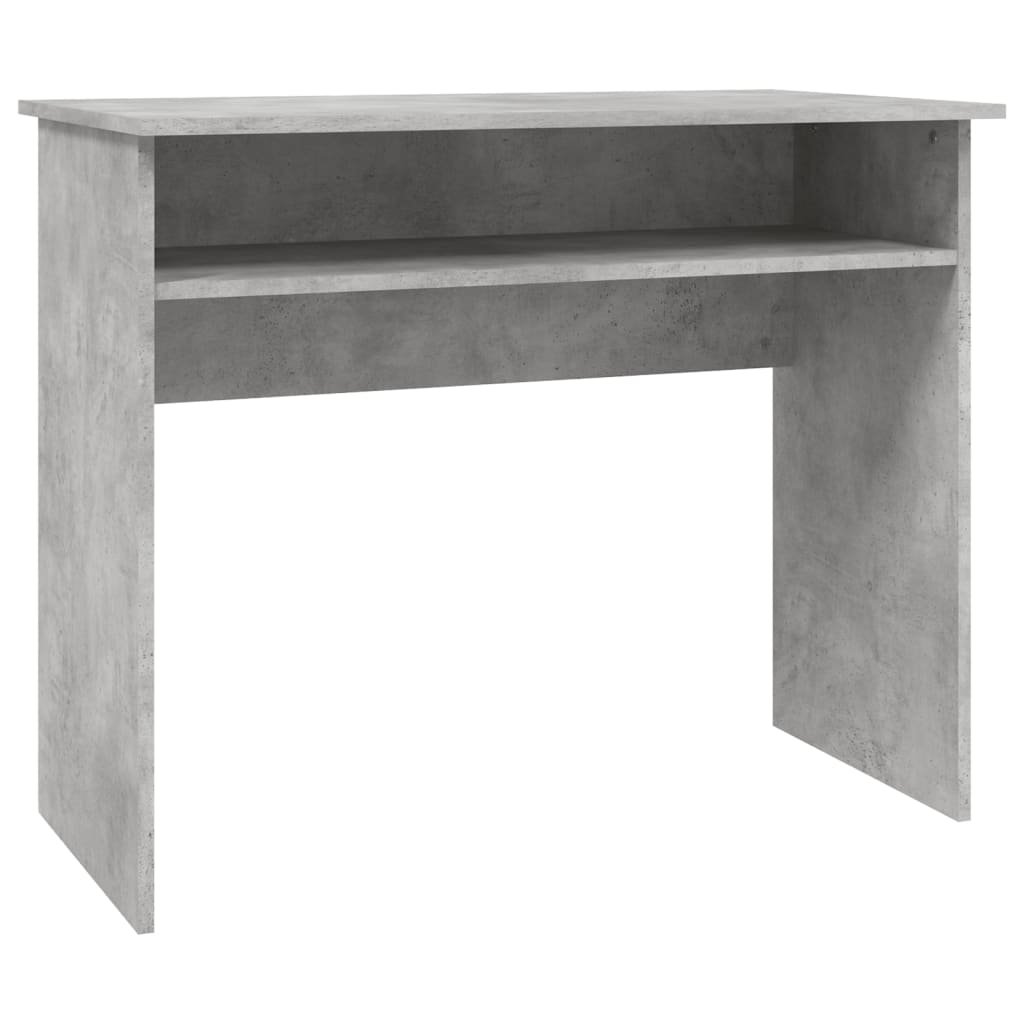 skrivebord 90x50x74 cm konstrueret træ betongrå