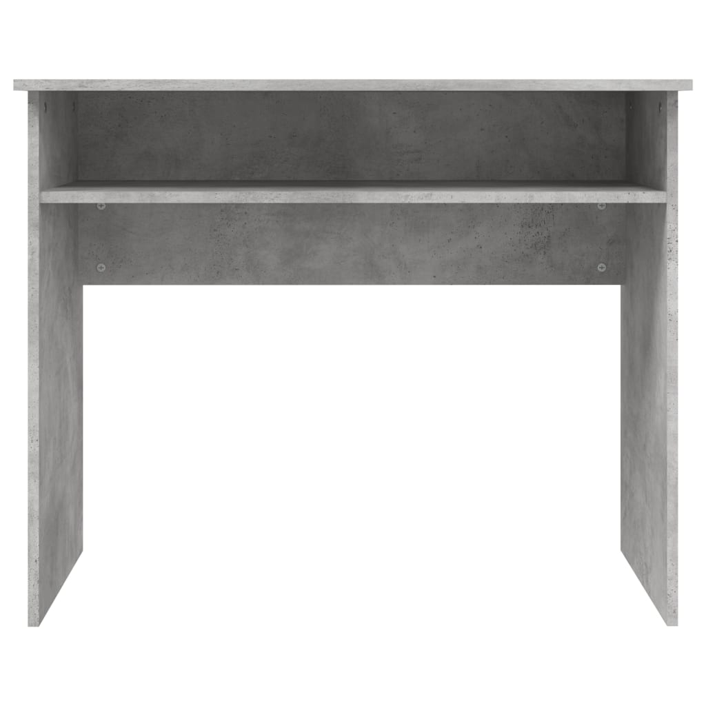 skrivebord 90x50x74 cm konstrueret træ betongrå