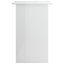 skrivebord 90x50x74 cm konstrueret træ hvid højglans
