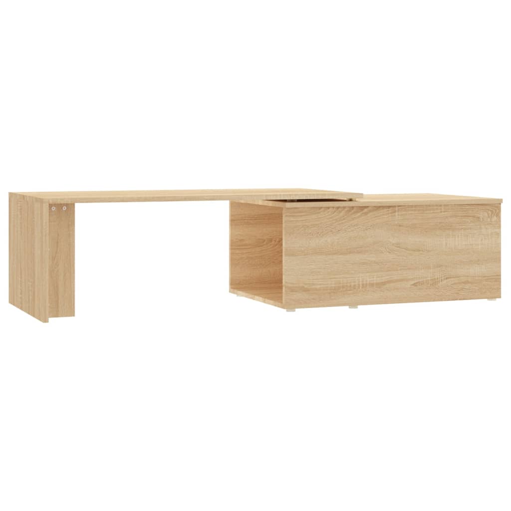 sofabord 150x50x35 cm konstrueret træ sonoma-eg