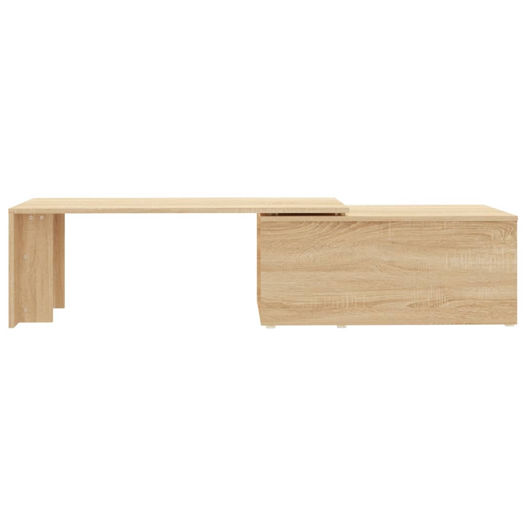sofabord 150x50x35 cm konstrueret træ sonoma-eg