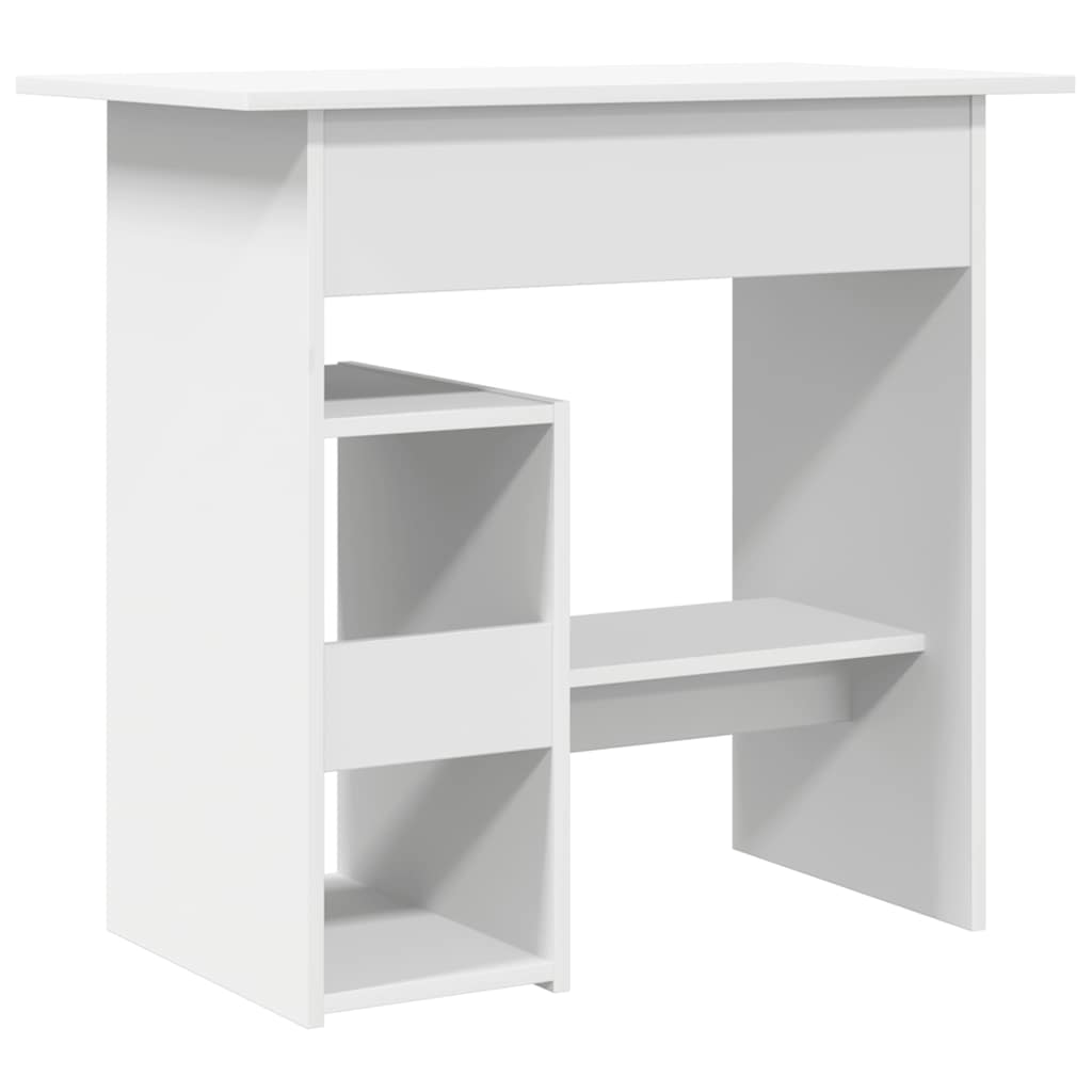 skrivebord 80x45x74 cm konstrueret træ hvid