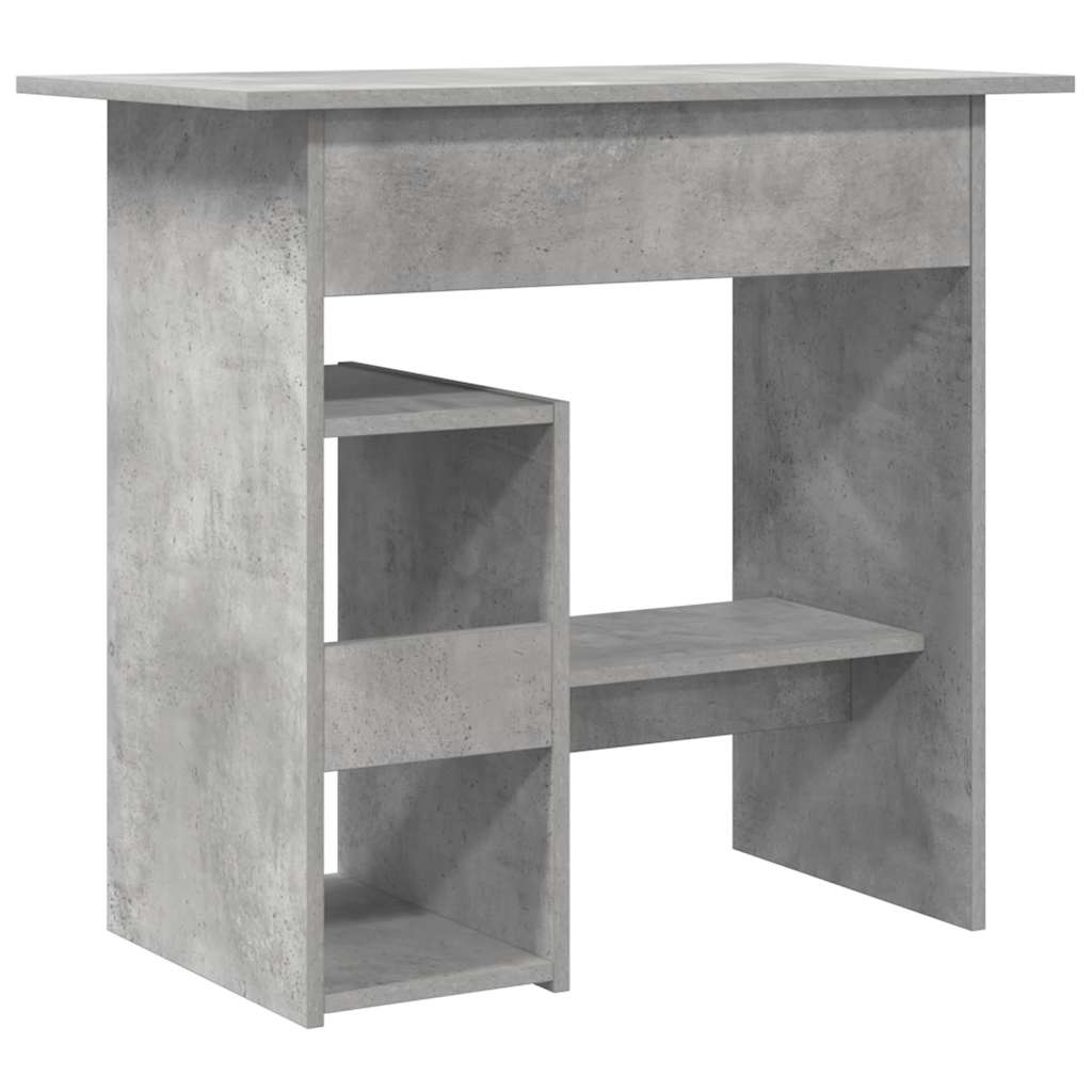 skrivebord 80x45x74 cm konstrueret træ betongrå