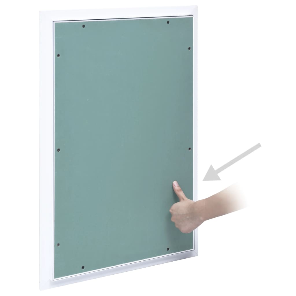 adgangspanel med aluminiumsramme og gipsplade 400x600 mm