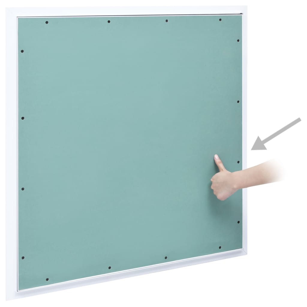 adgangspanel med aluminiumsramme og gipsplade 600x600 mm