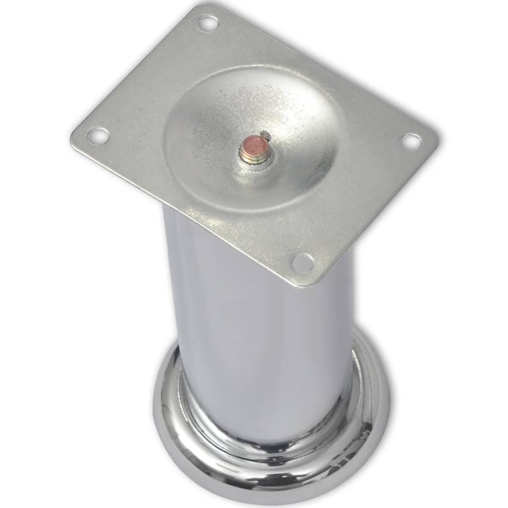 runde sofaben i krom 8 stk. 180 mm