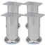 runde sofaben i krom 8 stk. 120 mm