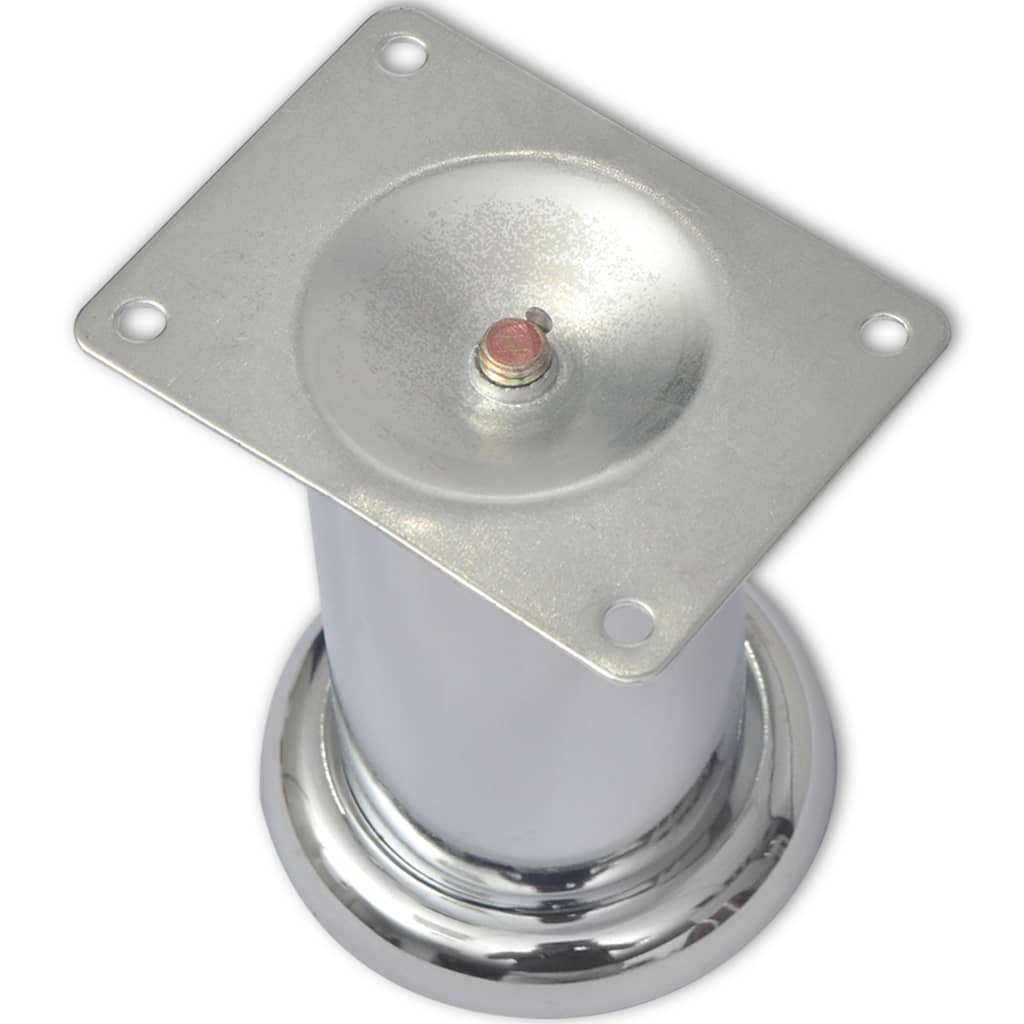 runde sofaben i krom 8 stk. 60 mm