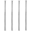 teleskopiske bordben 4 stk. 710 mm-1100 mm krom