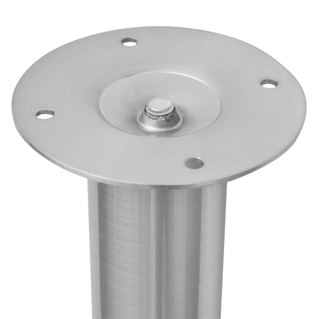 teleskopiske bordben 4 stk. rustfrit stål 710 mm-1100 mm