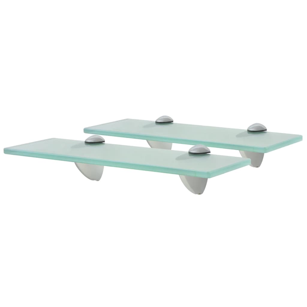 svævehylder 2 stk. 30 x 10 cm 8 mm glas
