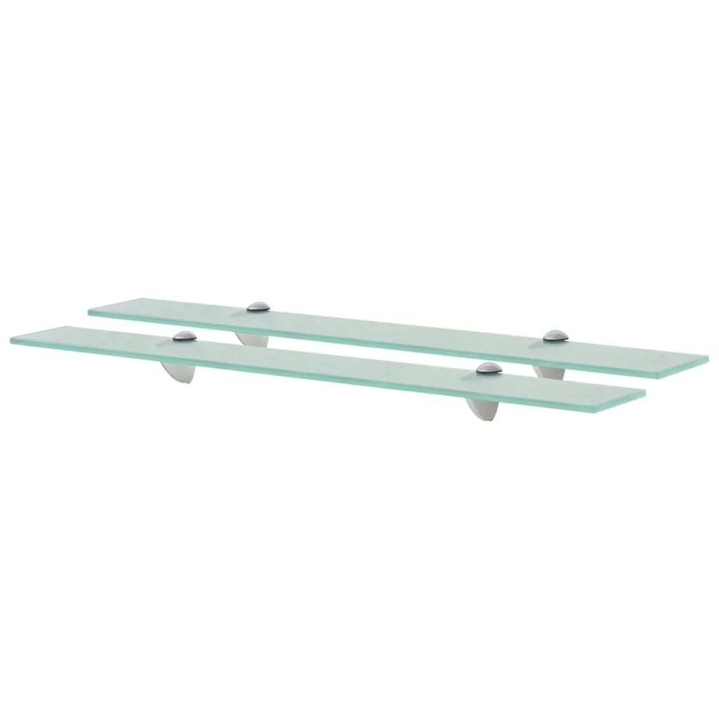 svævehylde 2 stk. 70 x 10 cm 8 mm glas