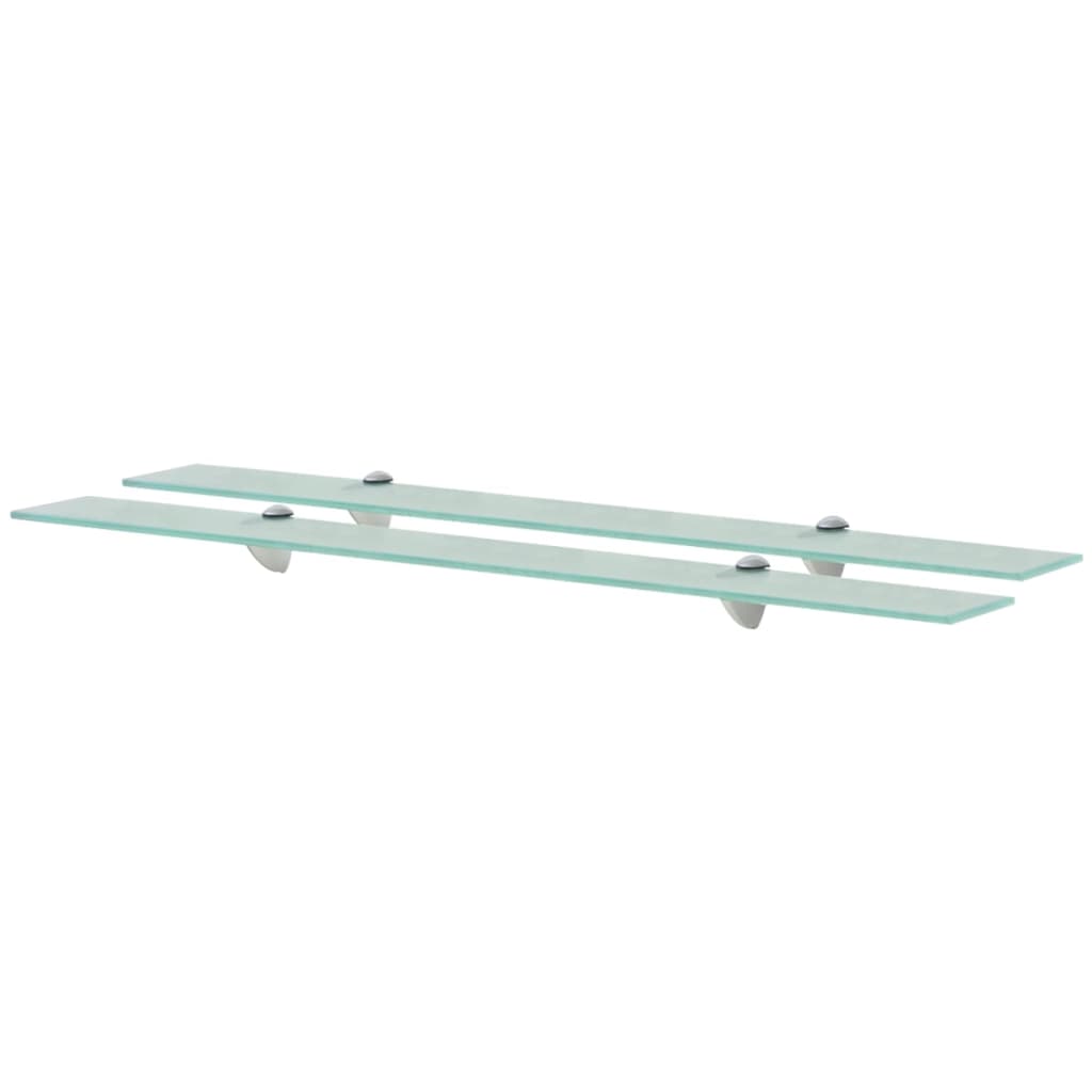 svævehylde 2 stk. 90 x 10 cm 8 mm glas