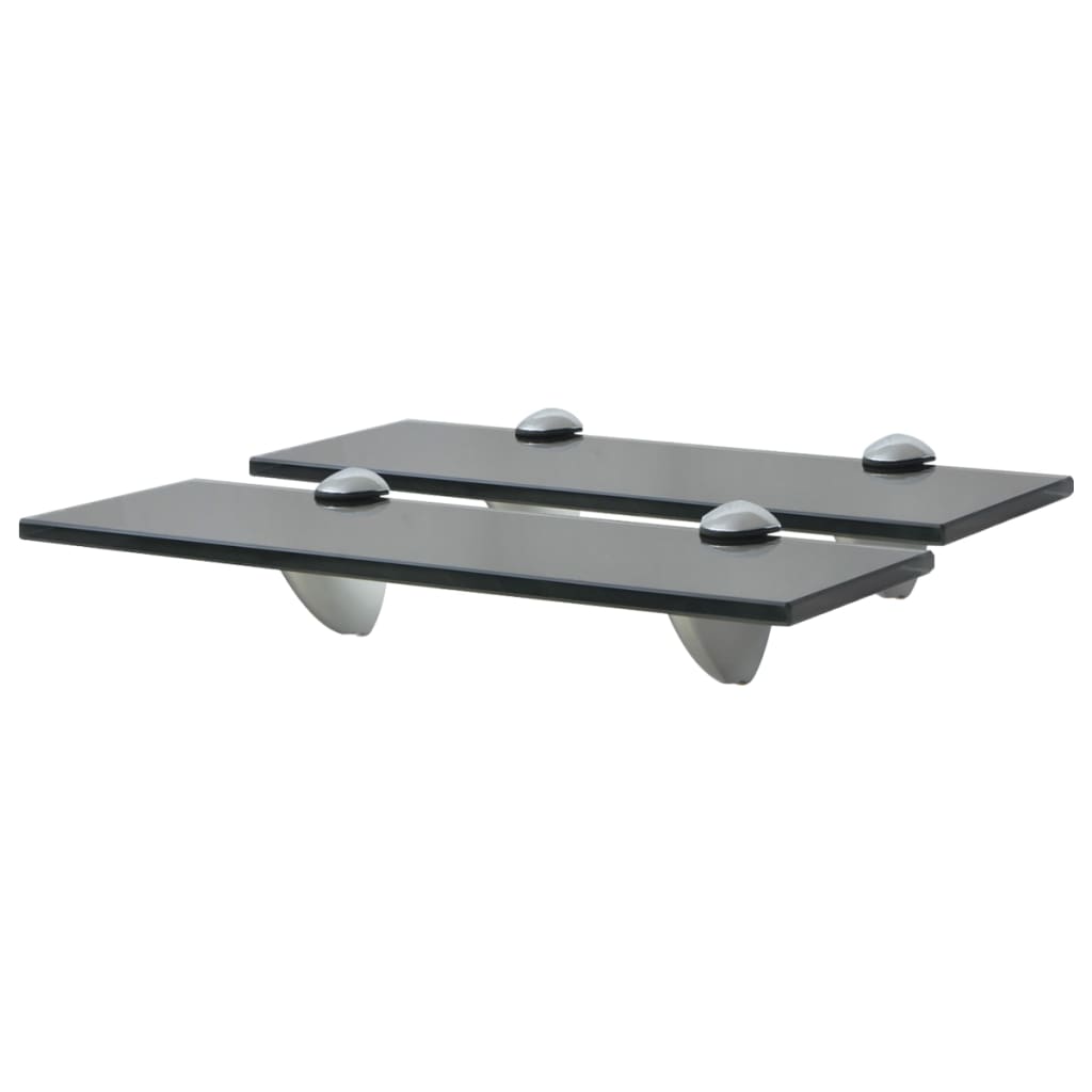 svævehylder 2 stk. 30 x 10 cm 8 mm glas