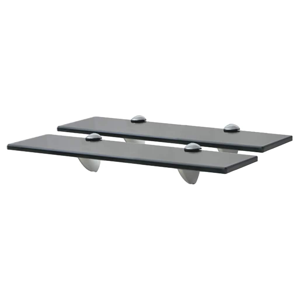 svævehylder 2 stk. 40 x 10 cm 8 mm glas