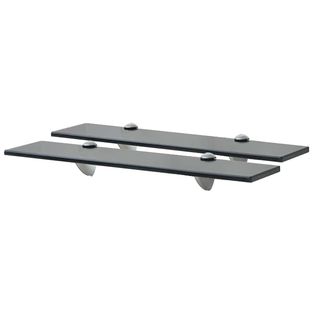 svævehylde 2 stk. 50 x 10 cm 8 mm glas
