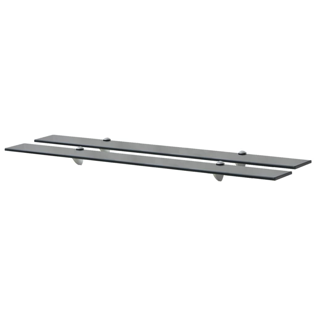 svævehylder 2 stk. 100 x 10 cm 8 mm glas