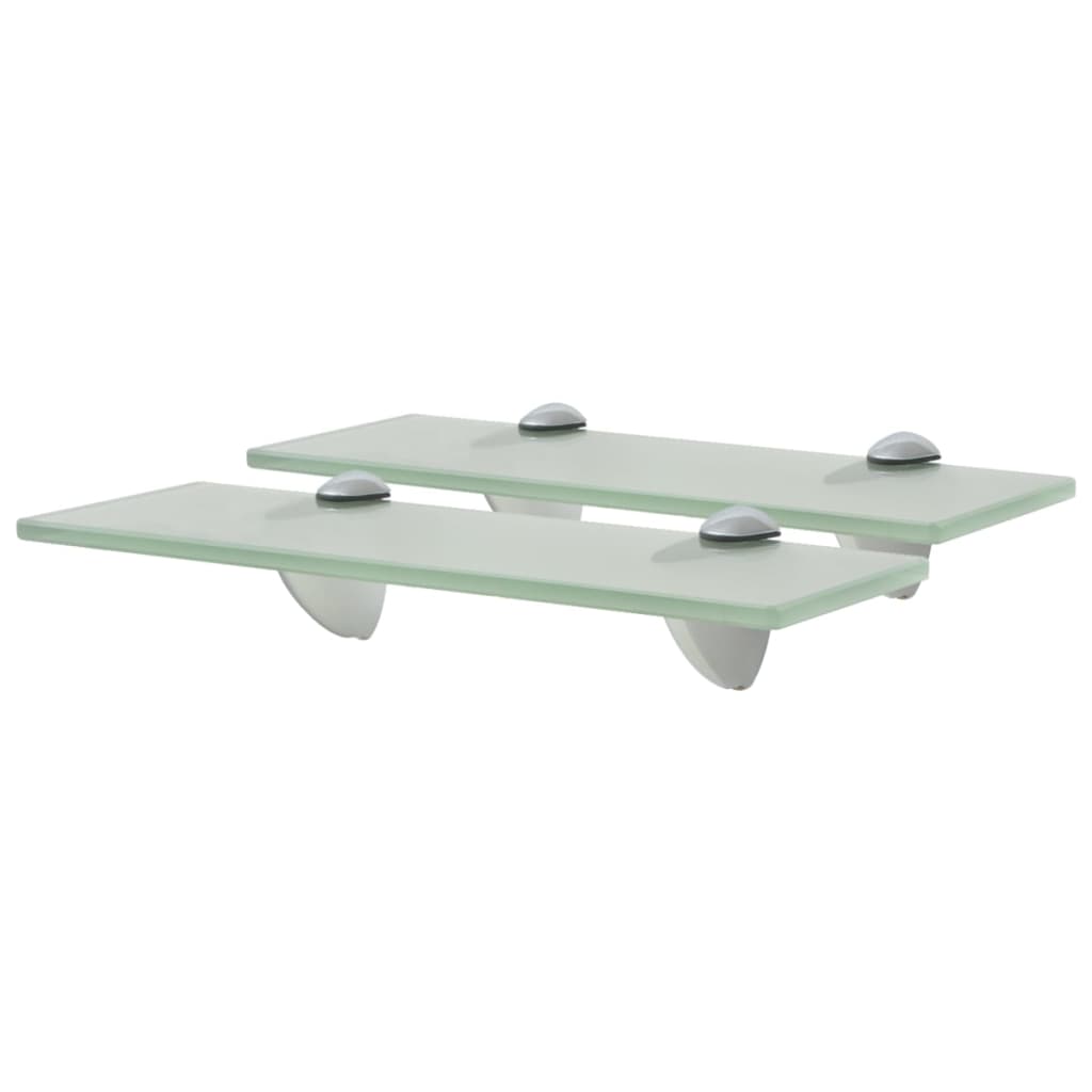 svævehylder 2 stk. 30 x 10 cm 8 mm glas