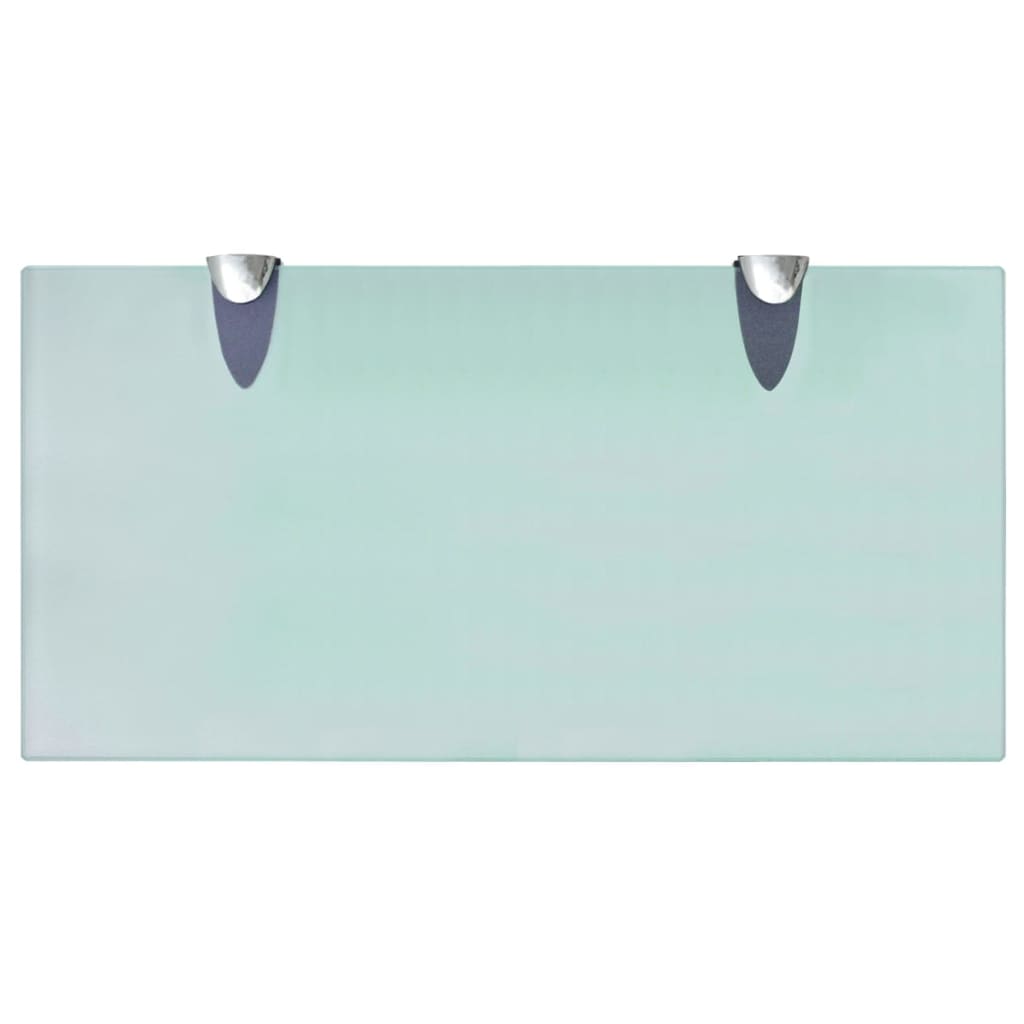 svævehylder 2 stk. 40 x 20 cm 8 mm glas