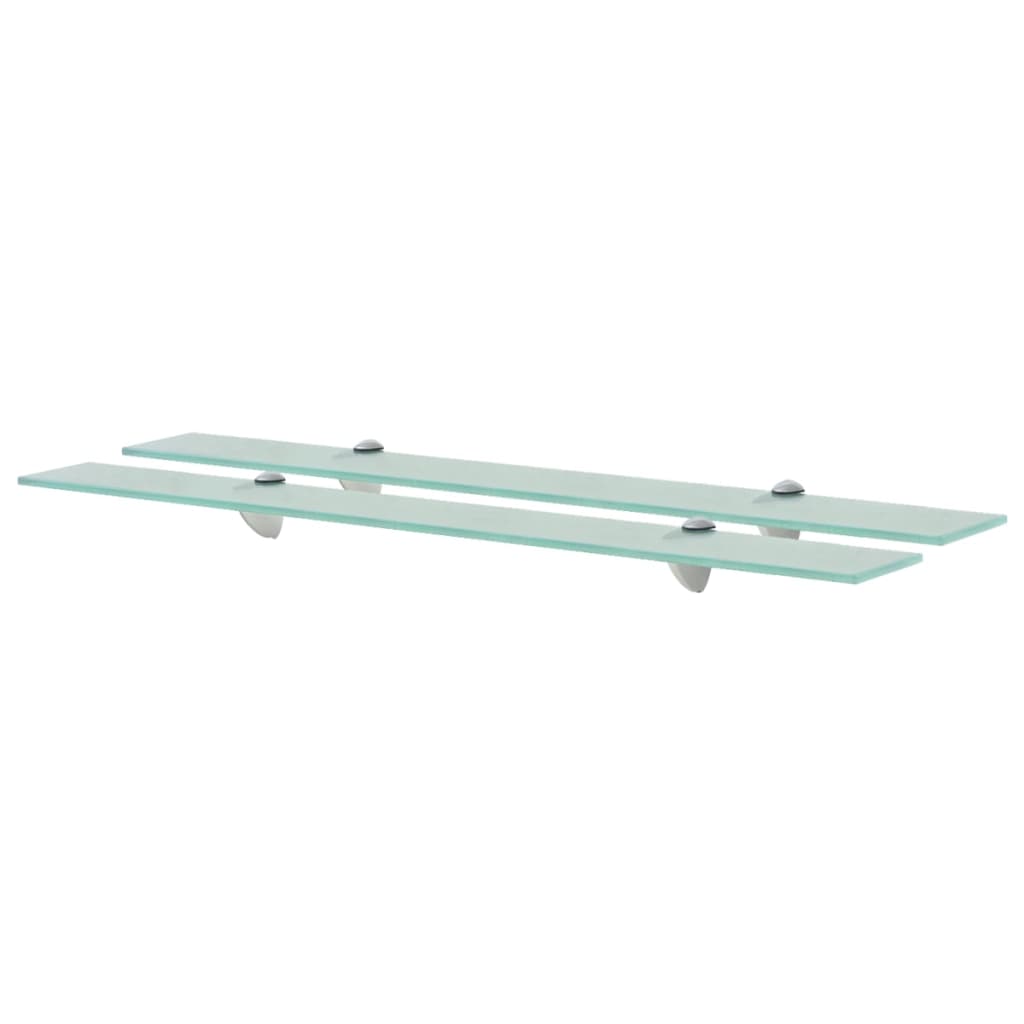 svævehylder 2 stk. 80 x 20 cm 8 mm glas