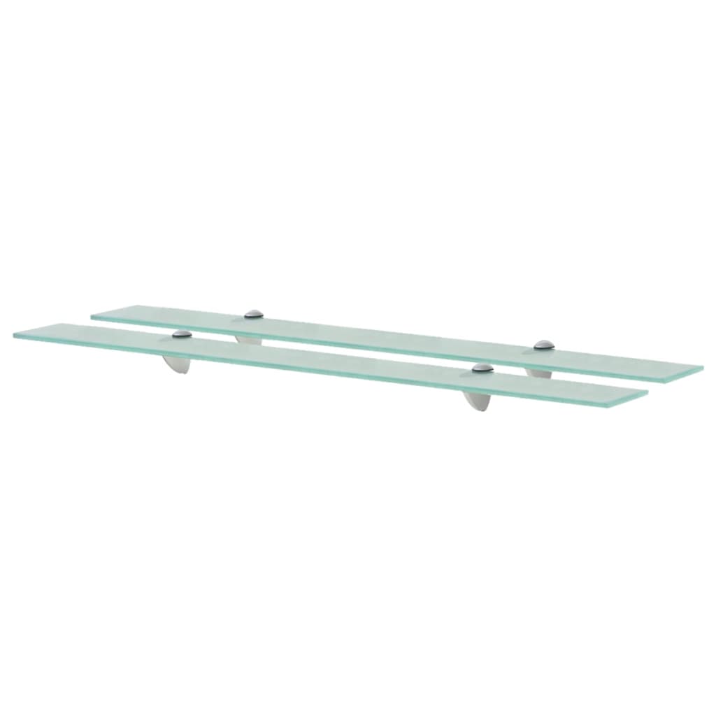 svævehylder 2 stk. 90 x 20 cm 8 mm glas