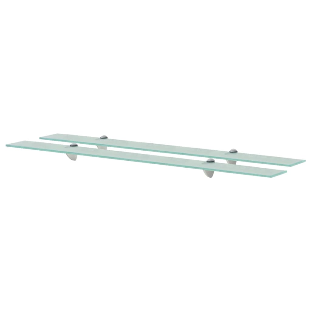 svævehylder 2 stk. 100 x 20 cm 8 mm glas