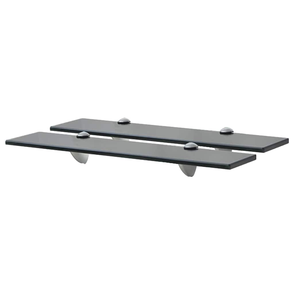 svævehylder 2 stk. 50 x 20 cm 8 mm glas