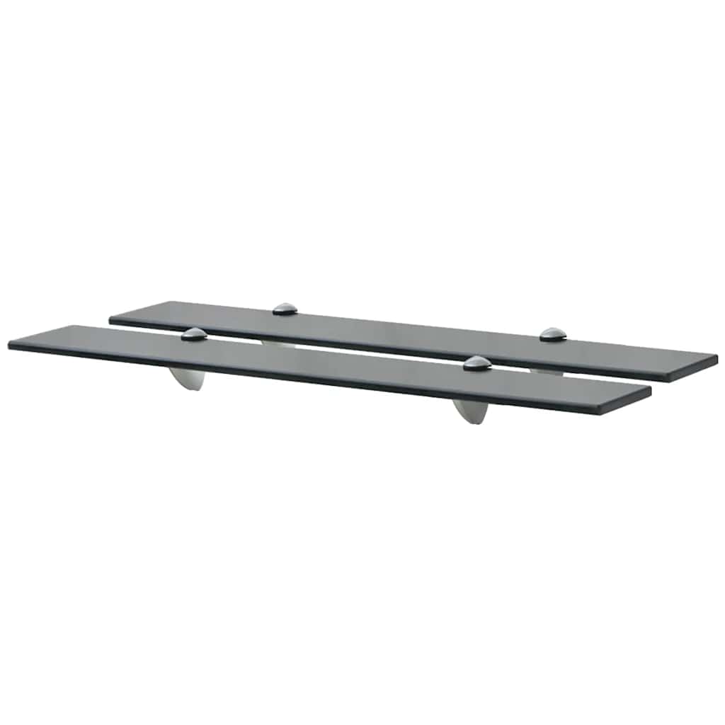 svævehylder 2 stk. 70 x 20 cm 8 mm glas