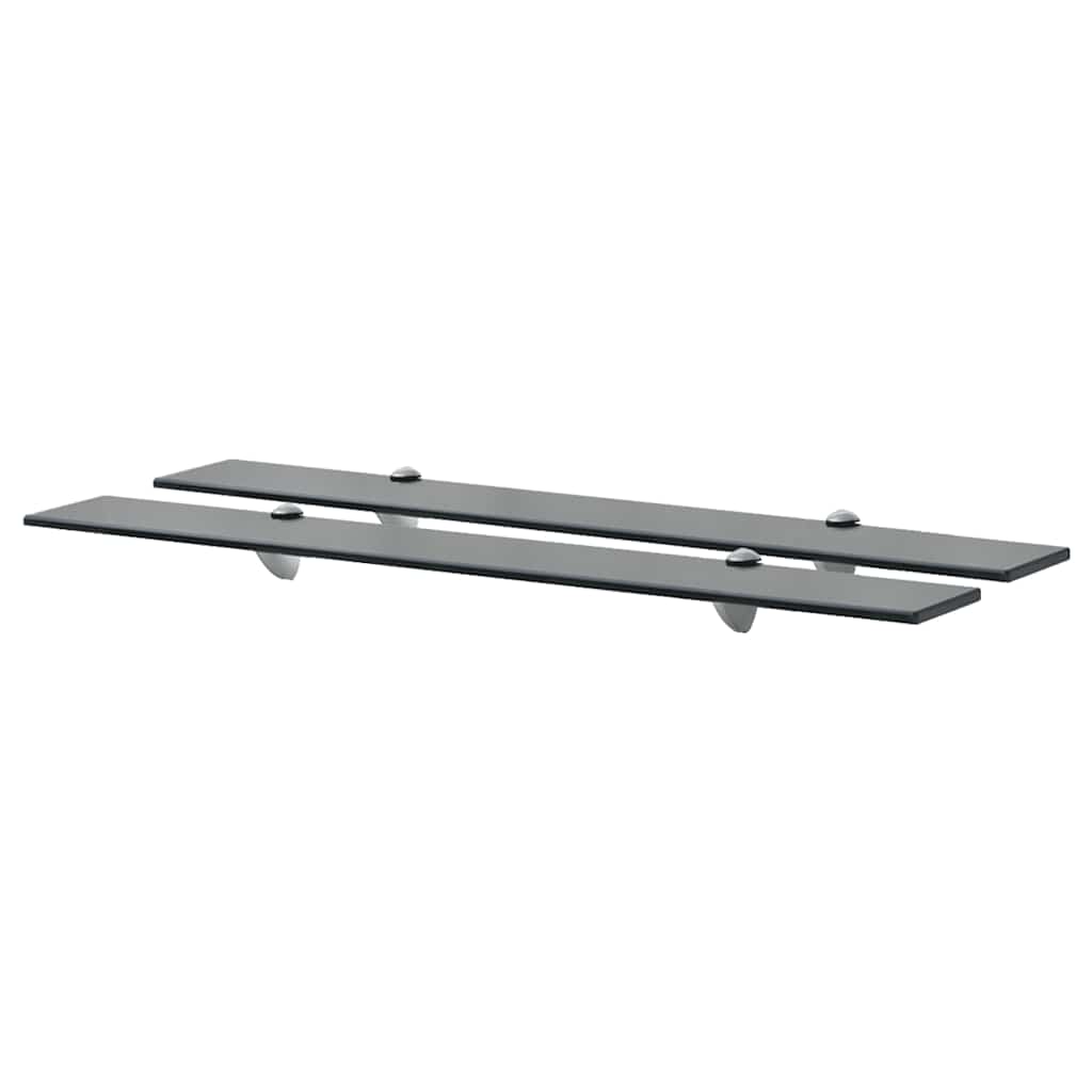 svævehylde 2 stk. 80 x 20 cm 8 mm glas