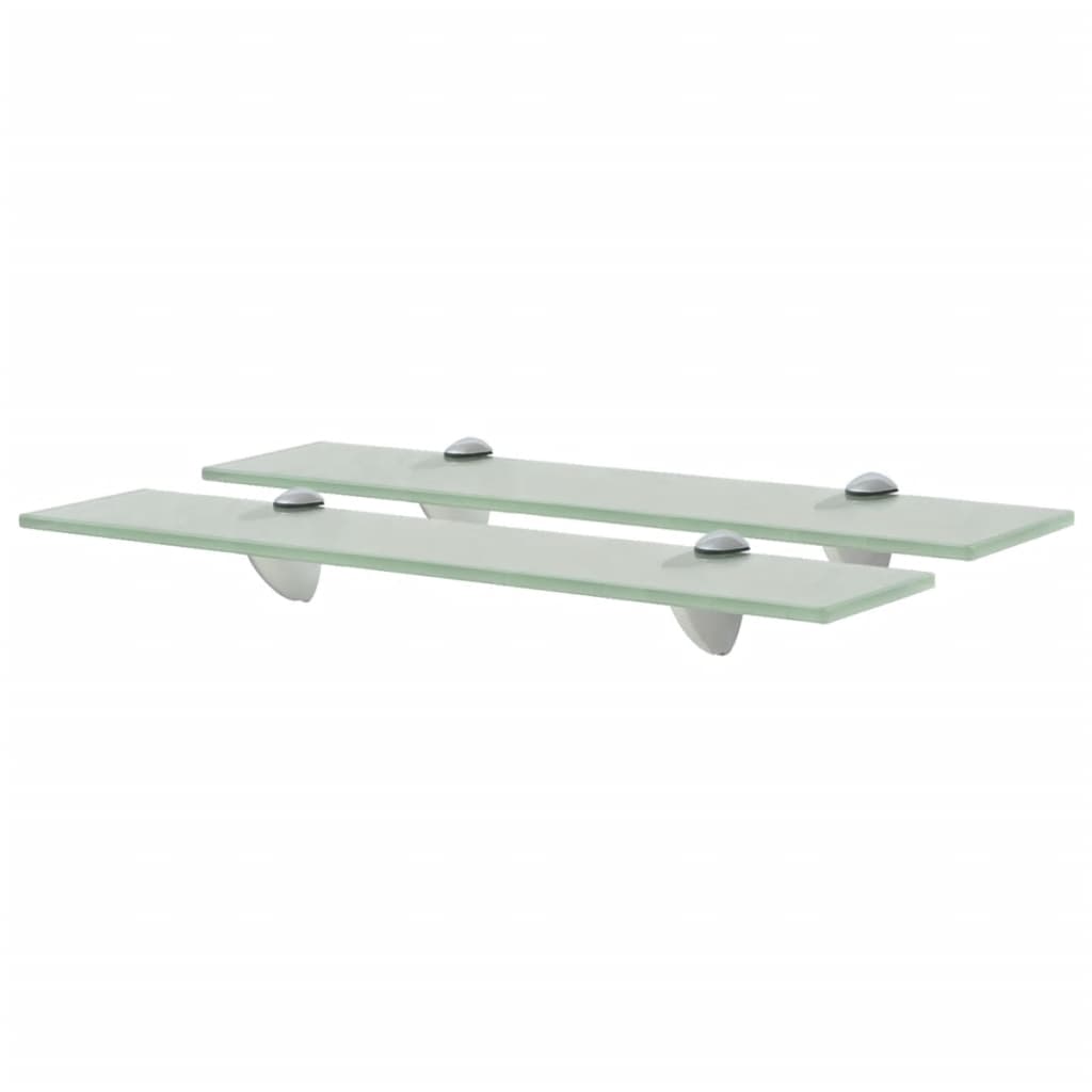 svævehylder 2 stk. 50 x 20 cm 8 mm glas