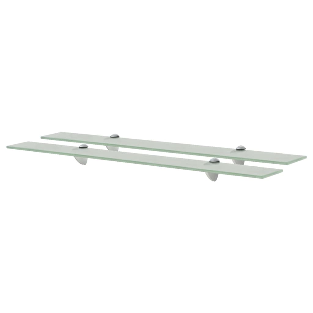 svævehylder 2 stk. 80 x 20 cm 8 mm glas