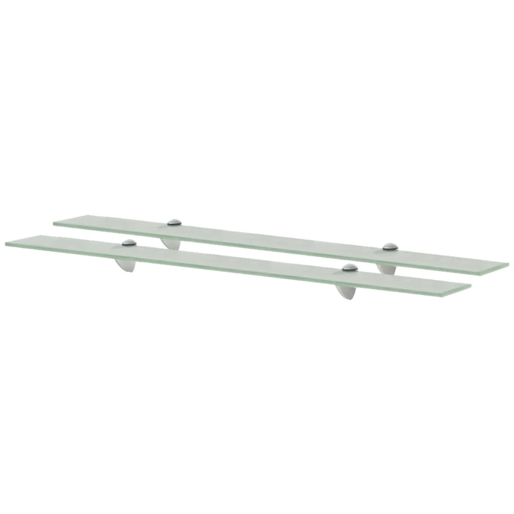 svævehylder 2 stk. 90 x 20 cm 8 mm glas