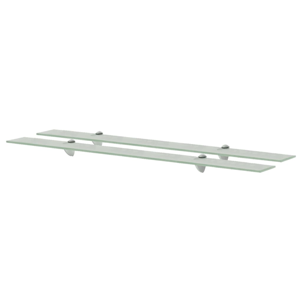 svævehylder 2 stk. 100 x 20 cm 8 mm glas