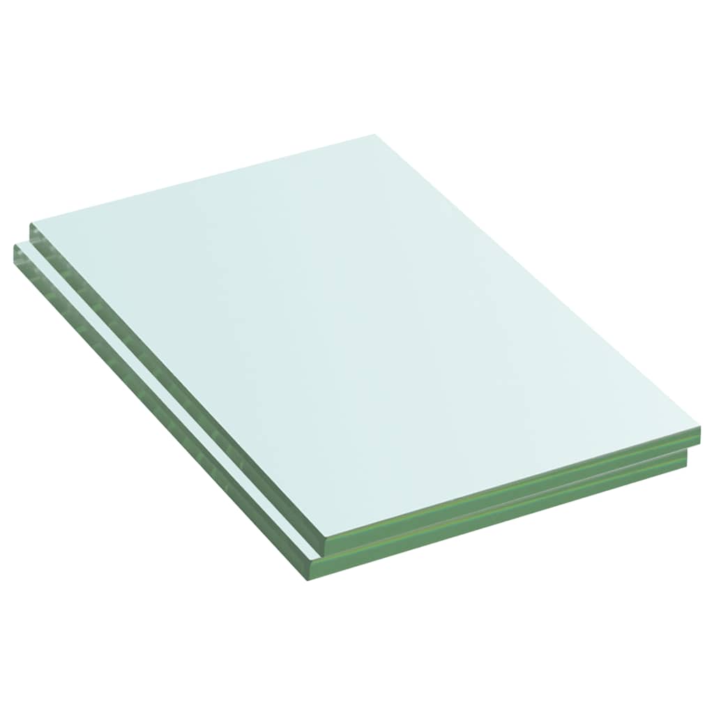 hylder 2 stk. glaspanel 20 x 12 cm klar