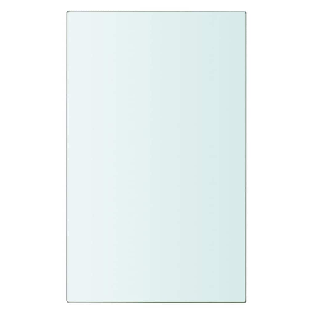 hylder 2 stk. glaspanel 20 x 12 cm klar
