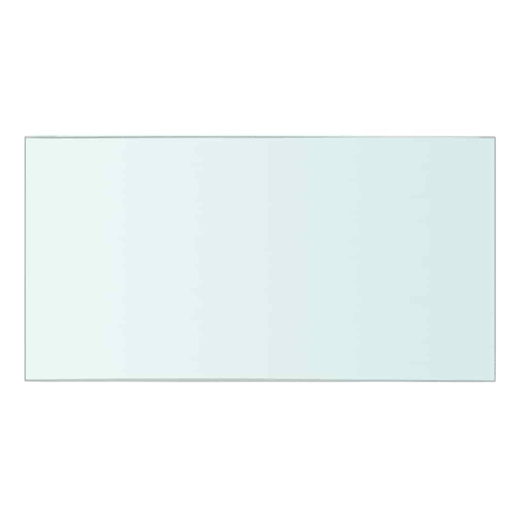 hylder 2 stk. glaspanel 30 x 12 cm klar