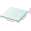 hylder 2 stk. glaspanel 30 x 30 cm klar