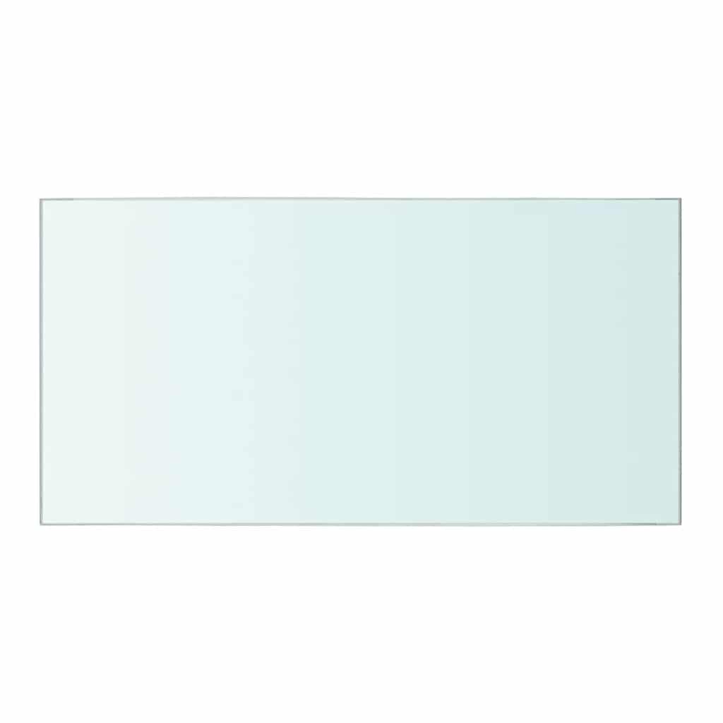 hylder 2 stk. glaspanel 40 x 20 cm klar