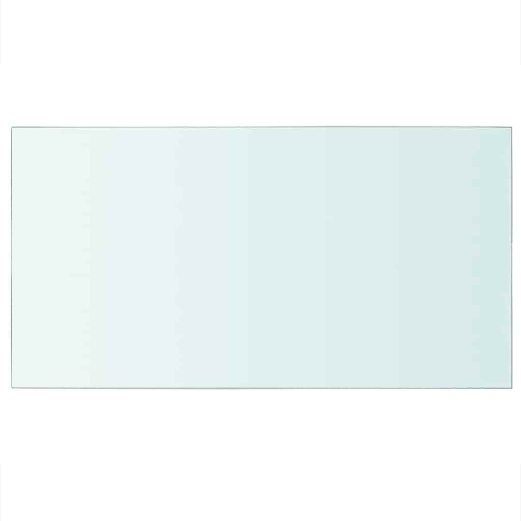hylder 2 stk. glaspanel 40 x 25 cm klar