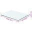 hylder 2 stk. glaspanel 40 x 25 cm klar