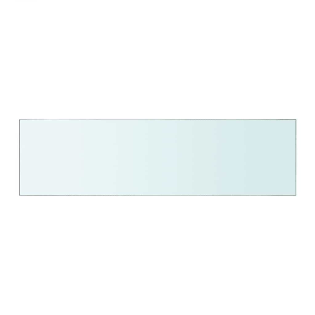 hylder 2 stk. glaspanel 50 x 12 cm klar