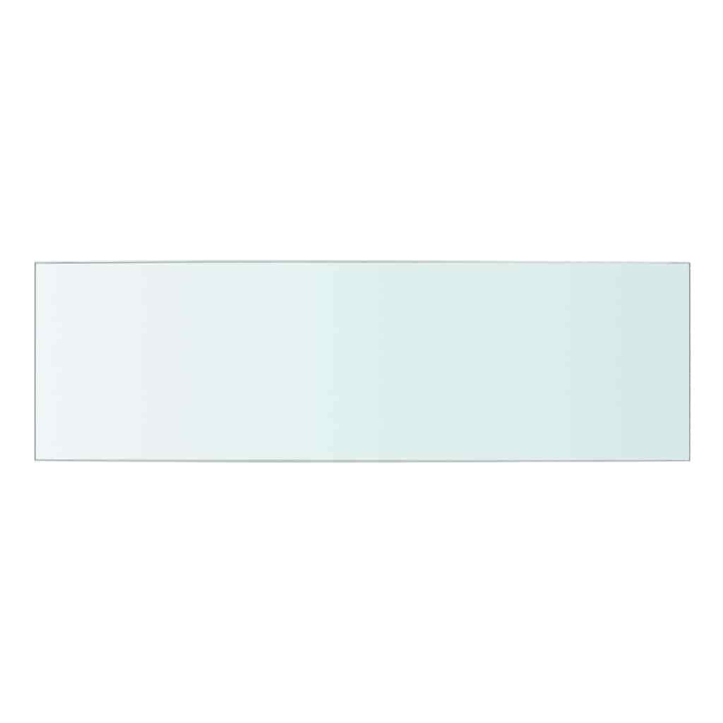 hylder 2 stk. glaspanel 50 x 15 cm klar